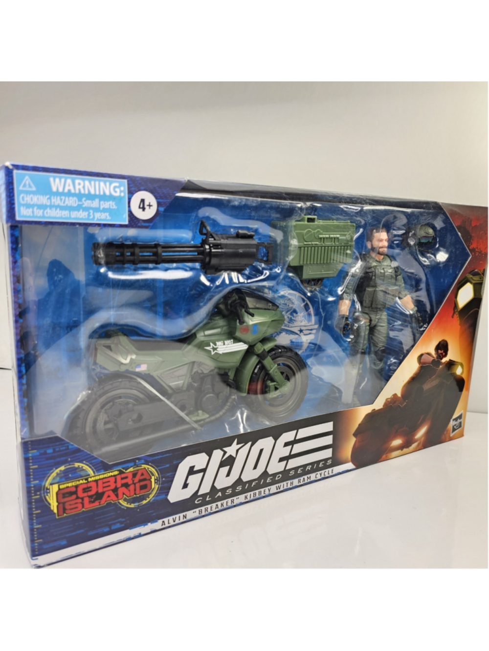 SEALED G.I. Joe Classified Alvin Breaker Kibbey & Ram Cycle Cobra Island Hasbro